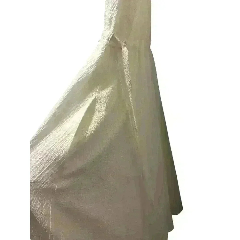 NWOT Anne Klein White Midi Short Sleeve Dress With Pockets Women's Size 14. - Picture 3 of 5